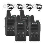 [ HK ] 디지털 생활무전기 HK-407D 이어폰포함 4대 풀세트
