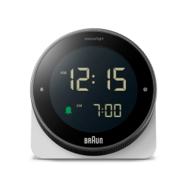 브라운 무소음 인테리어 디지털 탁상시계 BRAUN BC24W