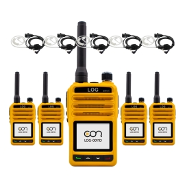 민영정보통신 LOG-D0011 디지털 생활무전기 5대 이어폰포함 풀세트
