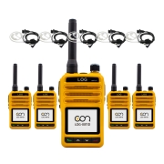 민영정보통신 LOG-D0011 디지털 생활무전기 5대 이어폰포함 풀세트
