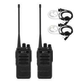 민영정보통신 MYT-D460 업무용 디지털무전기 2대 인이어포함 풀세트