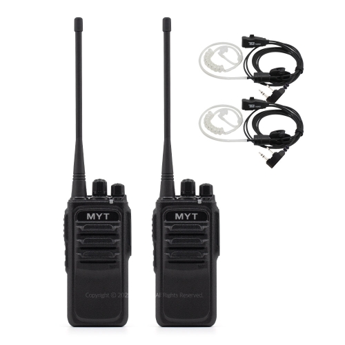 민영정보통신 MYT-D460 업무용 디지털무전기 2대 인이어포함 풀세트