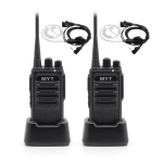 민영정보통신 MYT-D460 업무용 디지털무전기 2대 인이어포함 풀세트