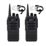 민영정보통신 MYT-D460 업무용 디지털무전기 2대 인이어포함 풀세트