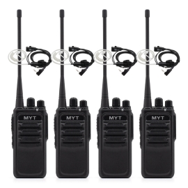 민영정보통신 MYT-D460 업무용 디지털무전기 4대 인이어포함 풀세트