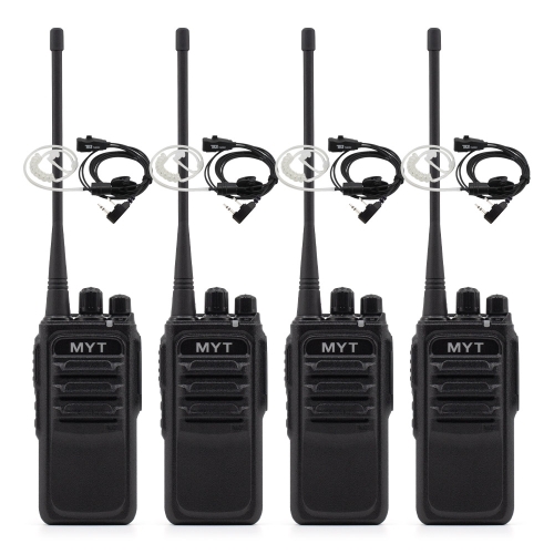 민영정보통신 MYT-D460 업무용 디지털무전기 4대 인이어포함 풀세트