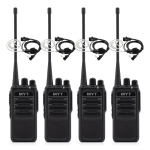 민영정보통신 MYT-D460 업무용 디지털무전기 4대 인이어포함 풀세트