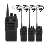 민영정보통신 MYT-D460 업무용 디지털무전기 4대 인이어포함 풀세트