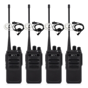 민영정보통신 MYT-D460 업무용 디지털무전기 4대 인이어포함 풀세트
