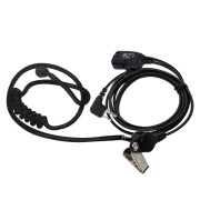 유니모 DPH-400 DPH-420 무전기 전용 로그 올블랙튜브 이어마이크 리시버 PZ 2핀