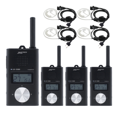 잘텍 JX-220D 초경량 디지털 생활무전기 이어폰포함 4대세트