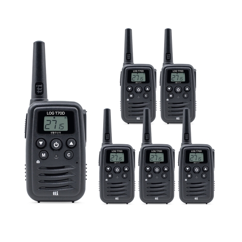 LOG-T70D 디지털 생활무전기 6대세트