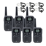 LOG-T70D 디지털 생활무전기 6대 이어폰포함 풀세트