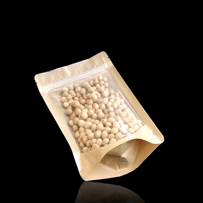 024 앞투명 후면 크라프트 지퍼스탠드 봉투 (7종)