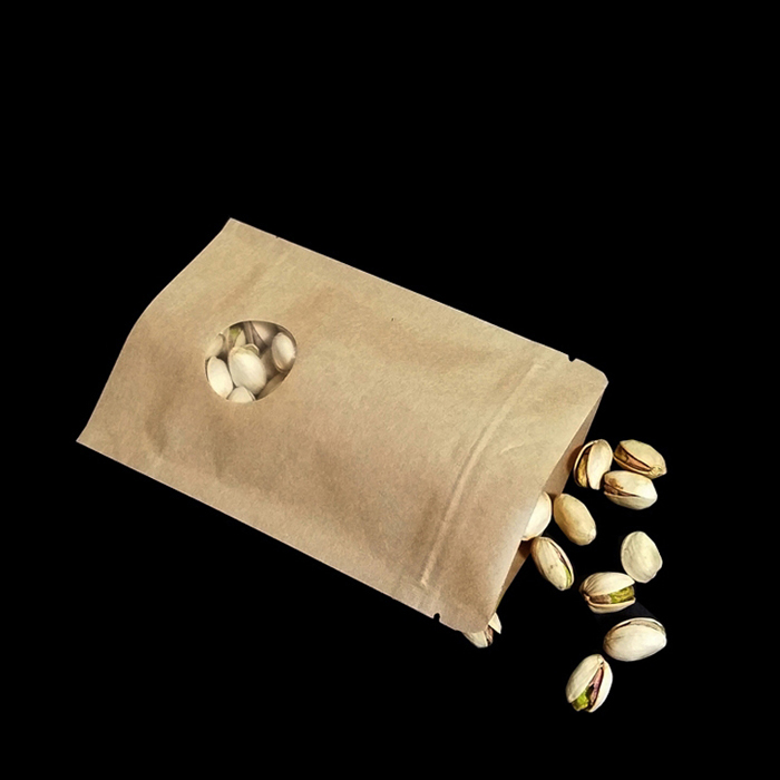 148 크라프트 지퍼스탠드 둥근 창봉투 (5종)