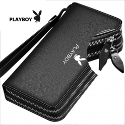 플레이보이 비지니스 가죽자크 더블링 남성장지갑