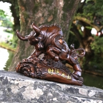 쩐을 부르는 원목스타일 황소장식 (소)