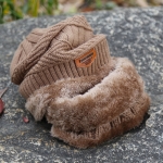 ST 두꺼운 하이퀄 겨울 넥워머&비니세트