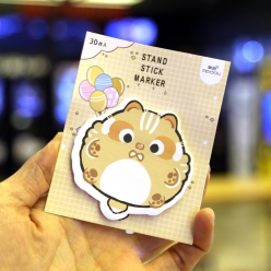 귀여운 뽀글캣 점착 메모지 30P