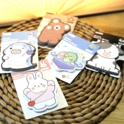 귀여운 애니멀링 점착메모지 5종 30p