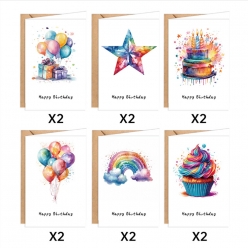 해피버스데이 리얼판타지 편지지&봉투세트 12매입