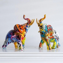 컬러페인팅 코끼리 데코장식 (LA/LB)