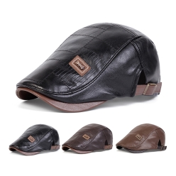 가죽 스냅백 캐주얼 기모 베레모