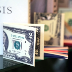 화폐 디자인 머니클립 슬림 단지갑 반지갑