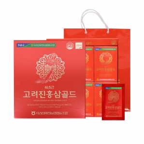 마천농협 6년근 고려진홍삼골드 70ml 30포