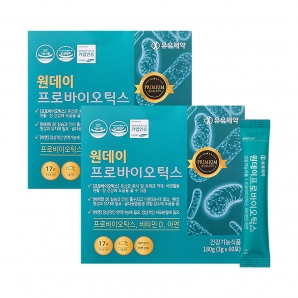 유유제약 원데이 프로바이오틱스 60포 2박스