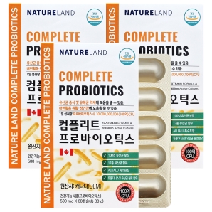 네이처랜드 컴플리트 프로바이오틱스 60캡슐 3박스