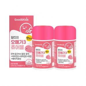 내츄럴플러스 굿앤키즈 알티지 오메가3 츄어블 90캡슐 2박스