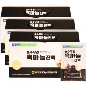 마천농협 순수우리 흑마늘진액 30포 3박스 캐리어타입