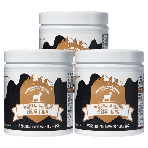 에이프로바이오 뉴질랜드 프리미엄 산양유 100% 450g 3통