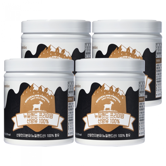 에이프로바이오 뉴질랜드 프리미엄 산양유 100% 450g 4통