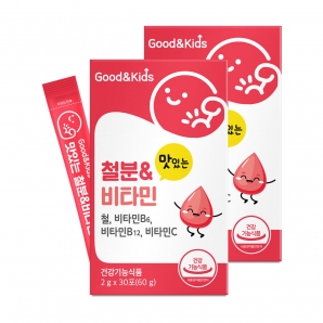 내츄럴플러스 굿앤키즈 맛있는 철분&비타민 30포 2박스