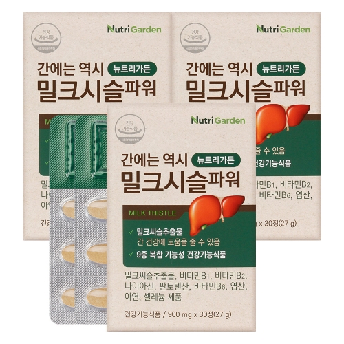 뉴트리가든 밀크시슬파워 30정 3박스