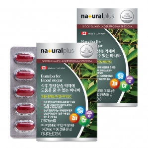내츄럴플러스 식후 혈당엔 바나바 60정 2박스