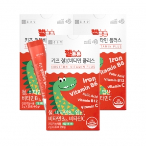 종근당 젤튼튼 키즈 철분비타민 플러스 30포 3박스