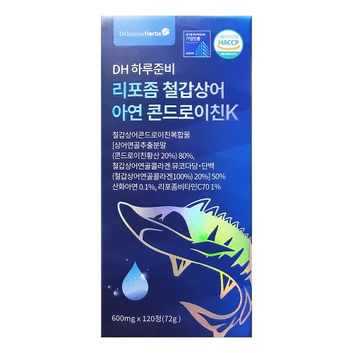 DH 하루준비 리포좀 철갑상어 아연 콘드로이친K 120정