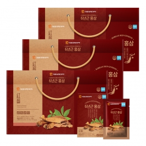 대웅 6년근 홍삼 30포 캐리어타입 3박스