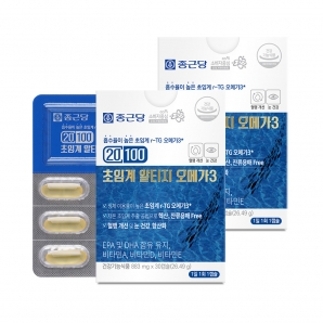 종근당 20100 초임계 알티지 오메가3 30캡슐 2박스