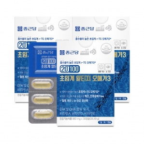 종근당 20100 초임계 알티지 오메가3 30캡슐 3박스
