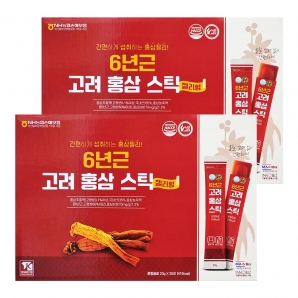 더존건강 6년근 고려 홍삼 스틱 26포 2박스