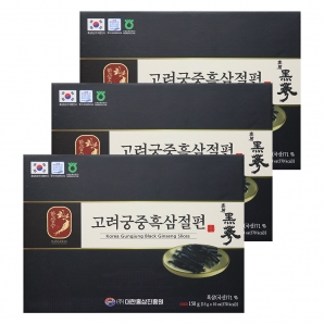 한삼수 고려궁중흑삼절편 150g 3박스