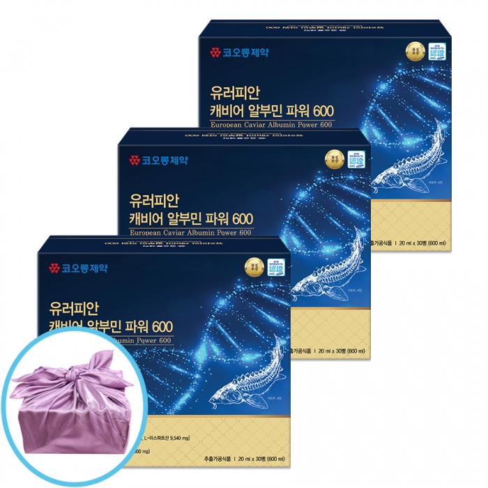 코오롱제약 유러피안 캐비어 알부민 파워600 30병 3박스