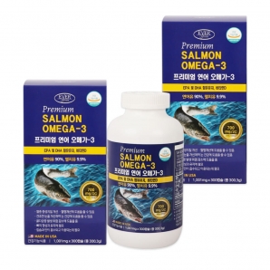 에버그린 프리미엄 연어 오메가3 300캡슐 2박스