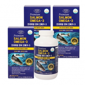 에버그린 프리미엄 연어 오메가3 300캡슐 3박스