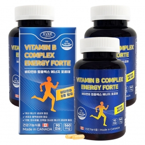 에버그린 비타민B 컴플렉스 에너지 포르테 90캡슐 3박스