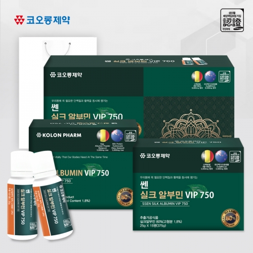 코오롱제약 쎈 실크 알부민 VIP750 30병
